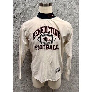 Vintage Y2K Benedictine Kingsman Football LS Shirt 3XL White Tech